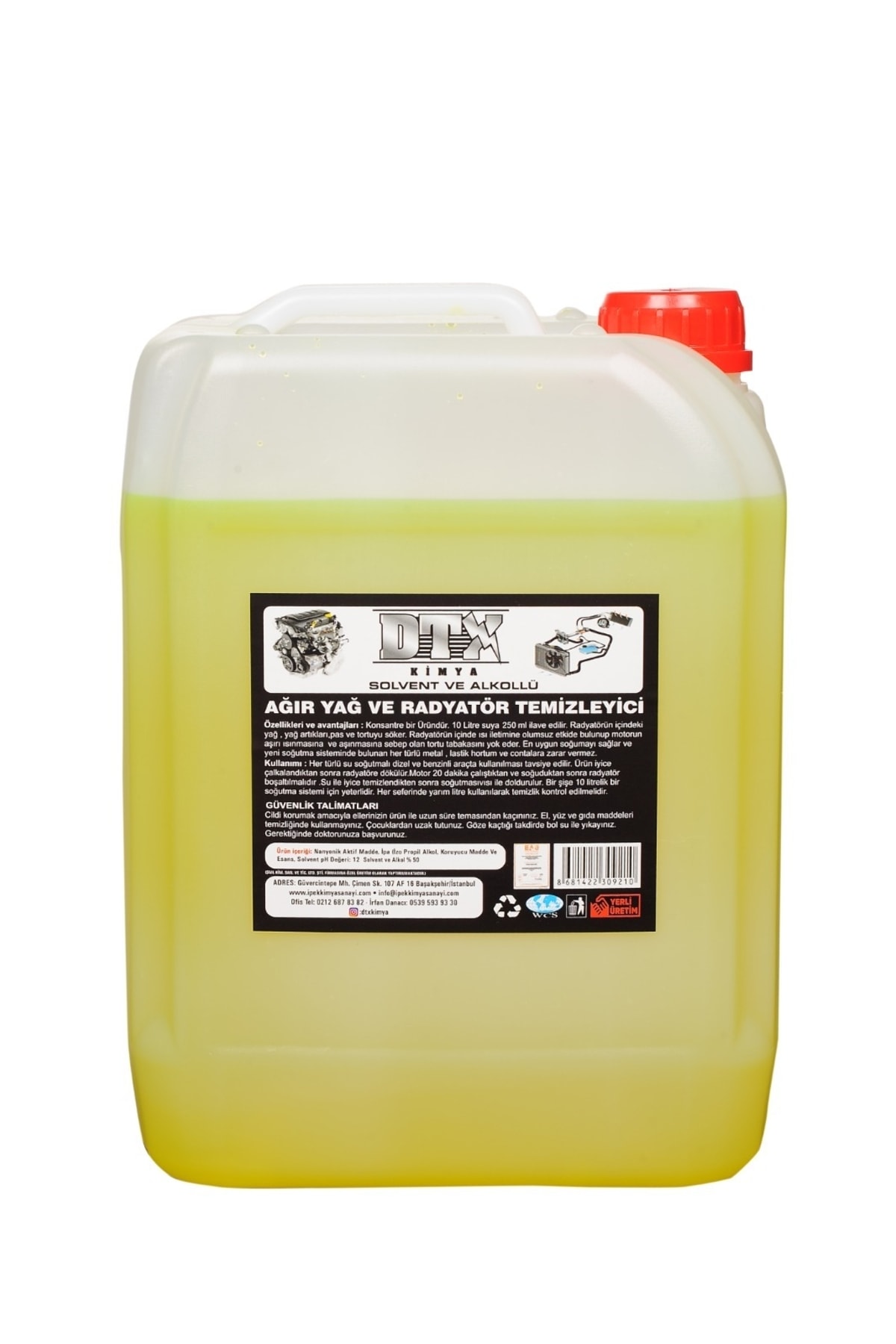 Solventli Radyatör Ve Soğutma Sistemi Temizleyici 5l