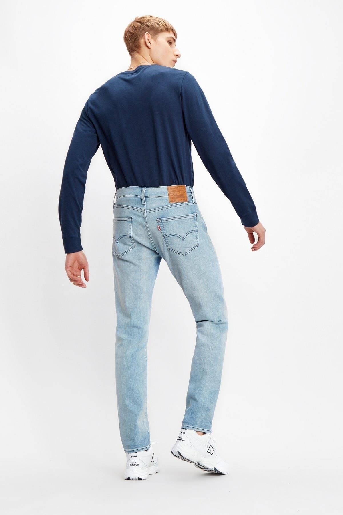 شلوار جین لیوایز مردانه جین آبی سرمه ای جین راسته Slim Fit/اسلیم فیت فاق نرمال   Regular/رگولار Daily/روزانه | Levi's 04511-4103-Light Indi UM - تصویر 3