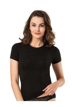 Bayan Siyah Basic Tshirt 290 Altılı N290