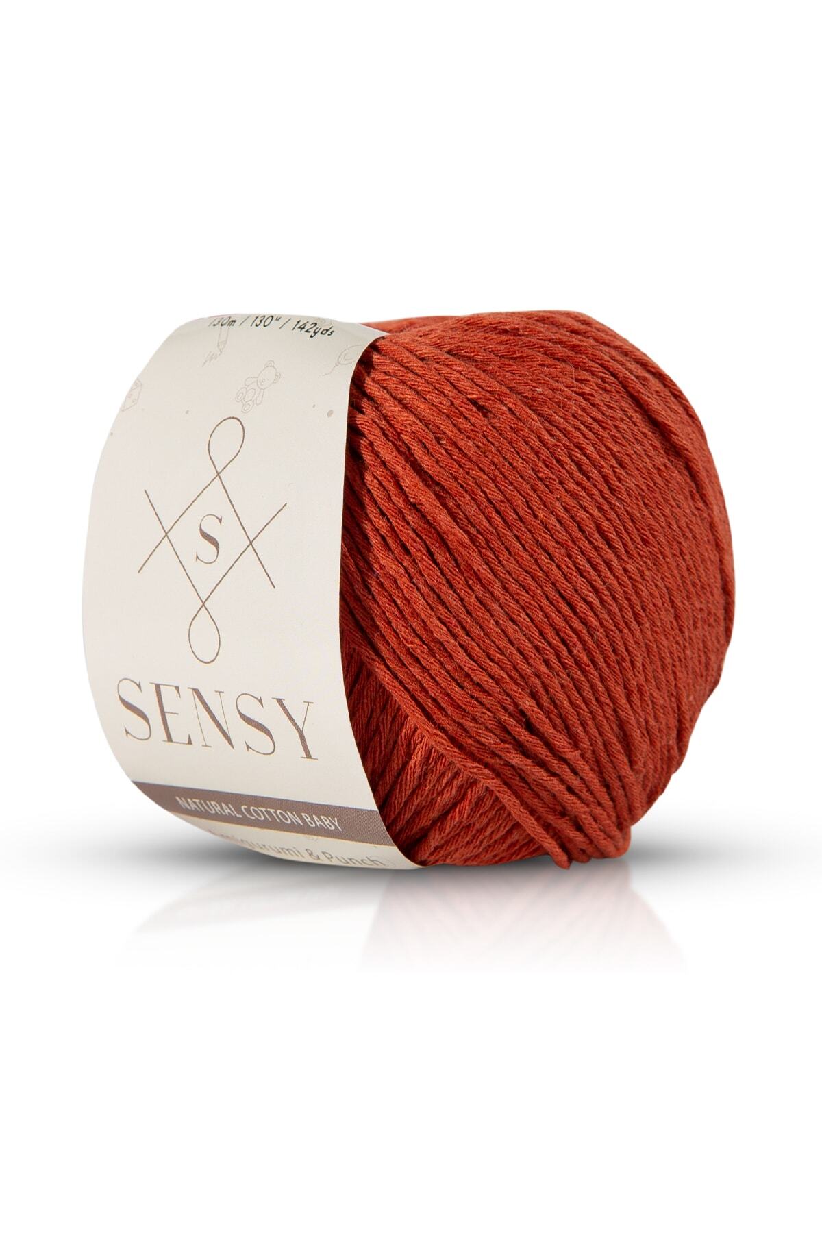 SENSY Premium Amigurumi Ipi Punch (PANÇ) Baby Soft Cotton 50 gr Örgü Ip Kiremit