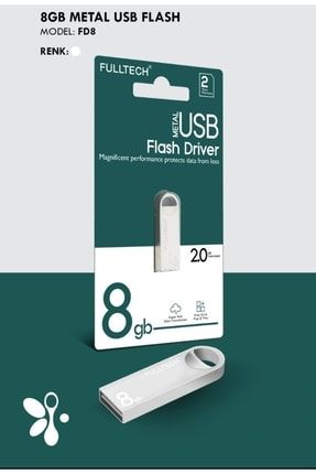 8 Gb Usb Flash Bellek 2.0 Metal 8GB