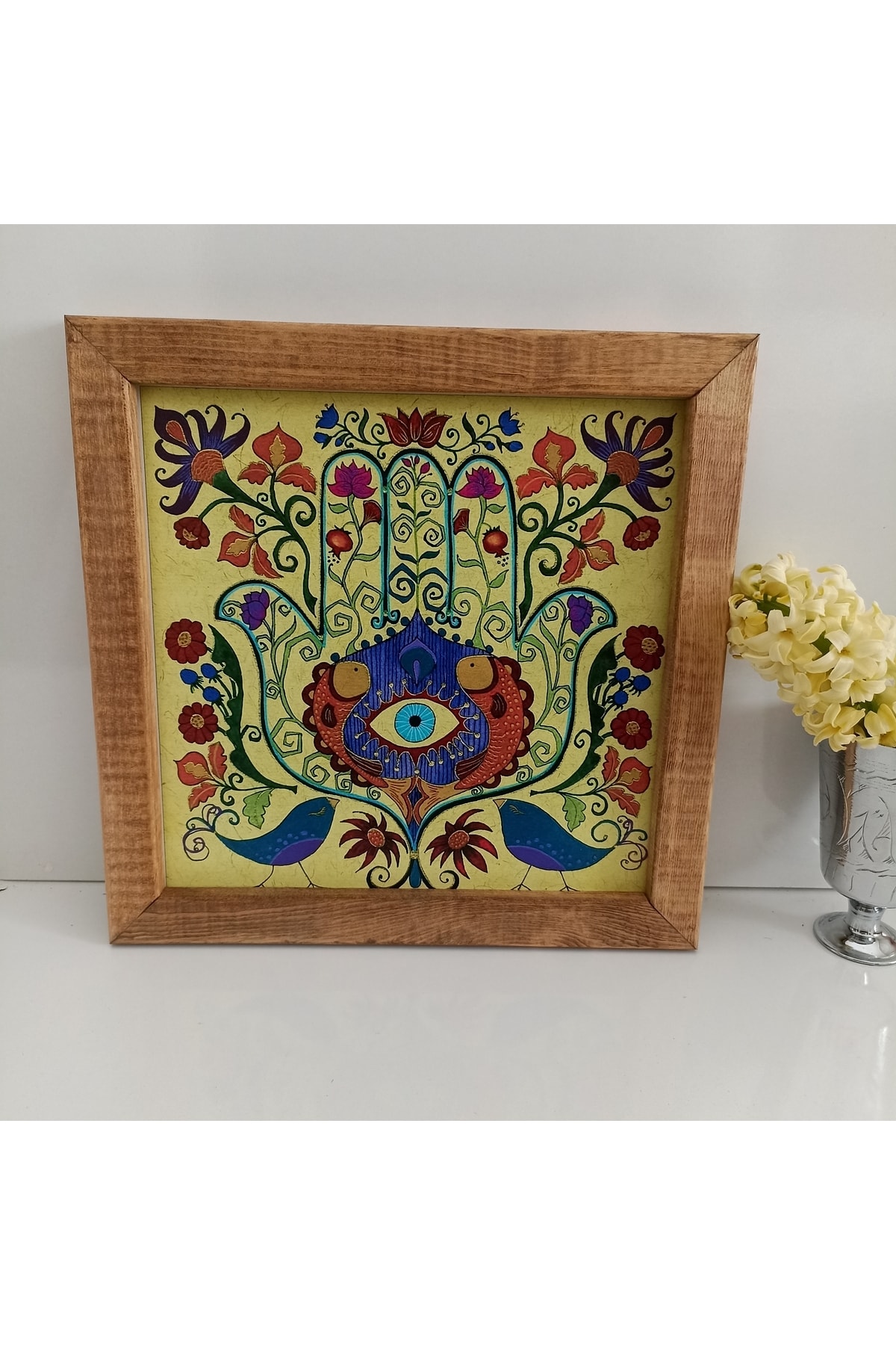Kuşlu Bereket Eye Decor Panel