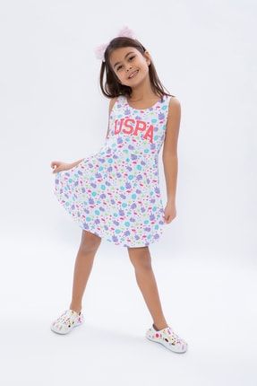 Kız Çocuk Askılı Lisanslı Elbise US1081-46