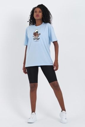 Unisex Oversize Pamuklu Renkli Be Original Baskılı Pembe T-shirt mdl-ovrtshirt-1015