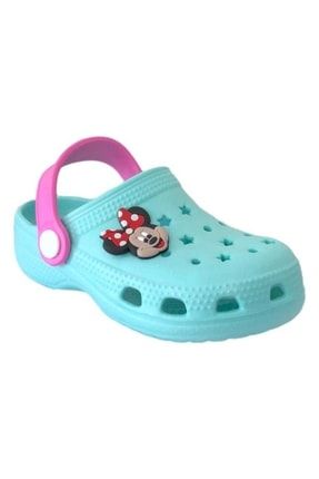 E199 Mint Çocuk Mickey Mouse Plaj Terlik Sandalet 5181