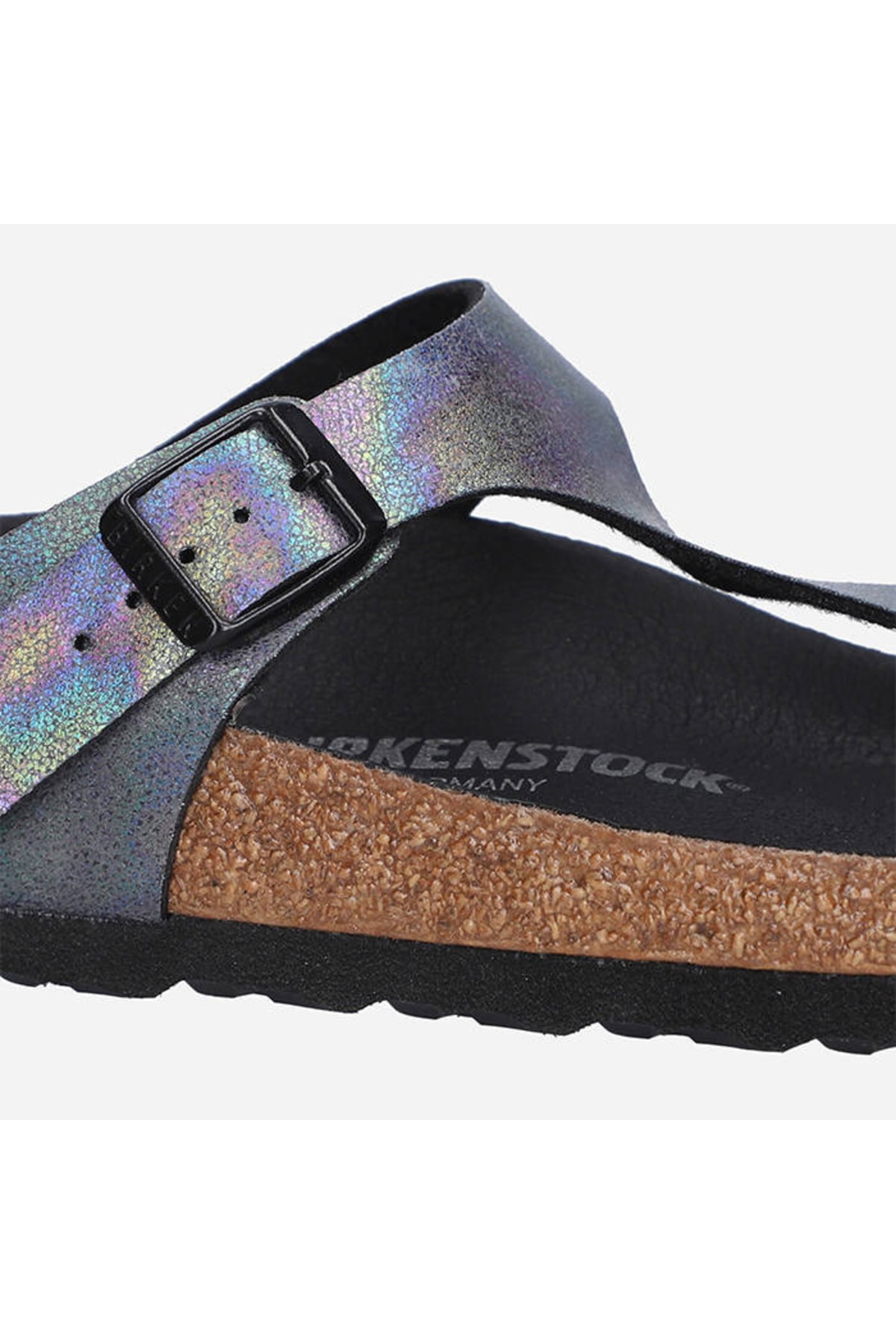 دمپایی بیرکن استاک زنانه پنبه ای مشکی  راسته       | Birkenstock 1021232_SİYAH DE - تصویر 6