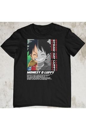 Akiki Tasarım, Monkey D. Luffy, Anime - Manga, Siyah Tişört, 2xl Beden AK10248SR