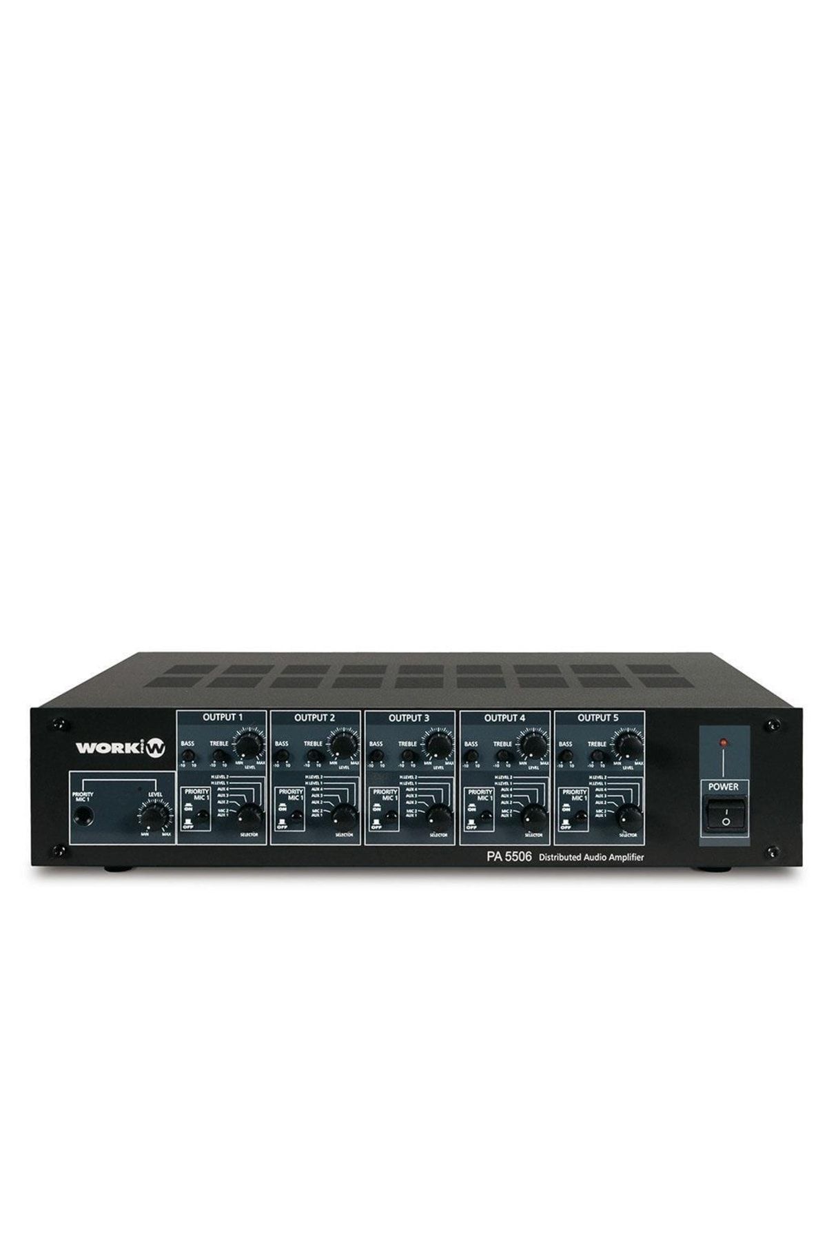 Work Pa5506 5x50w 5 Bölgeli 100v Mikser Amfi
