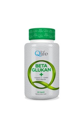 Qlife Beta Glukan Vitamin C - Çinko - Kara Mürver 30 Kapsül Q-life274