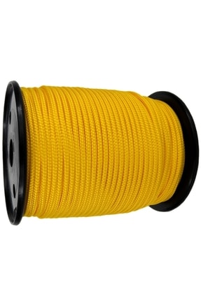 EgeÇelikHalat Sarı Renkli İskota Halat İp 6 Mm 10 Metre Yelken Mandar Halatı