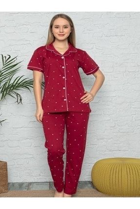 Kısa Kollu Kadın Pijama Takımı-yıldızlı DİA-0000017