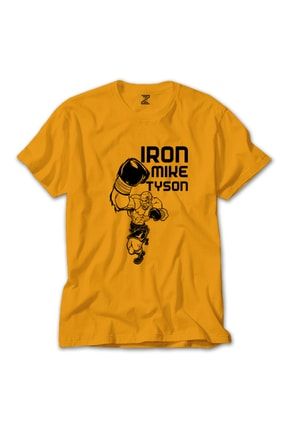 Iron Mike Tyson 2 Sarı Tişört RT0963