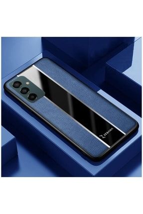 Samsung Galaxy M23 5g Uyumlu Kılıf Premium Deri Kılıf Mavi 1994-m2595