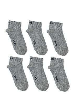 6'lı Erkek Yazlık Pamuklu Sport Patik Çorabı sport-krl-2