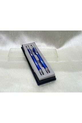 Mavi Çift Roller Kalem-kişiye Özel Isim-tükenmez Kalem 02538