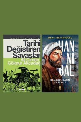 Tarihi Değiştiren Savaşlar - Hannibal Demir Dağların Generali 2 Kitap Set TOPLUSETLERKİTAP005