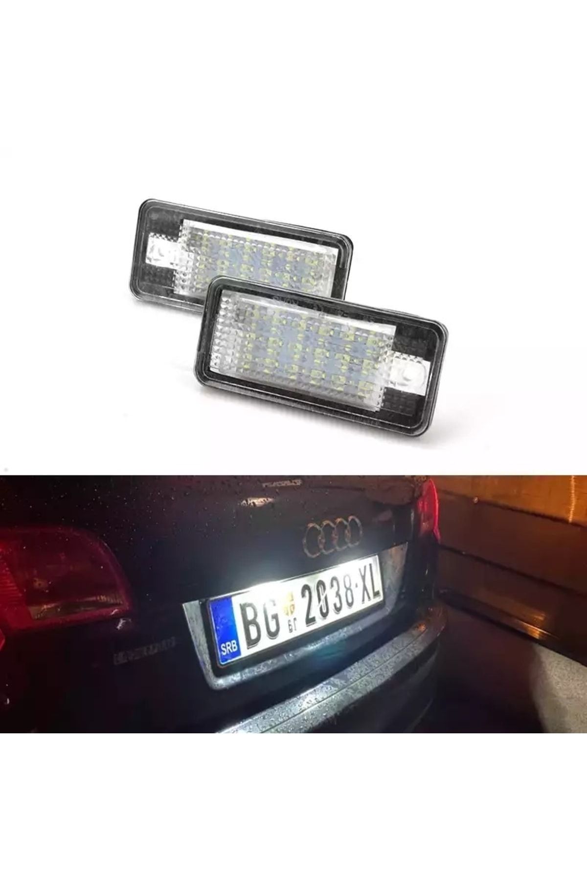Audi a4 b7 led number shop plate lights