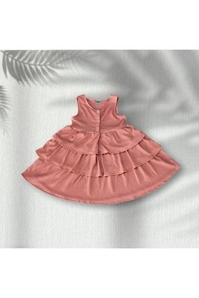 Fırfırlı Kız Çocuk Elbise 22304