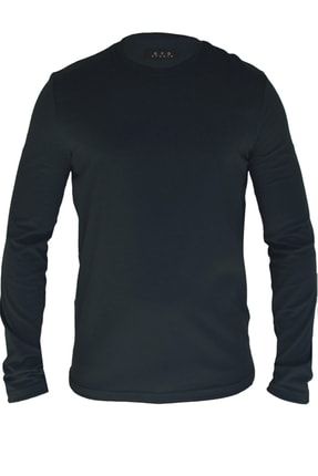 Erkek Antra Uzun Kollu Likralı Basic T-shirt BNB-3421