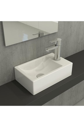 Genel Markalar Molly Iı Banyo Lavabosu 370x220mm Sağ Parlak Beyaz Renk