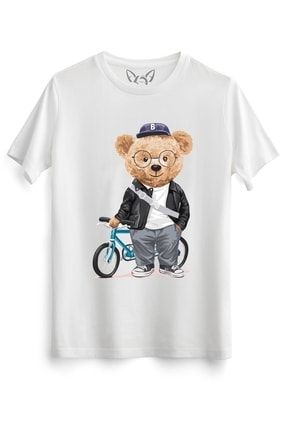 Bicycle Tedy Bear Beyaz Tshirt 94216