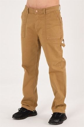 Cep Detaylı Bej Erkek Baggy Pantolon 22-256-WATER