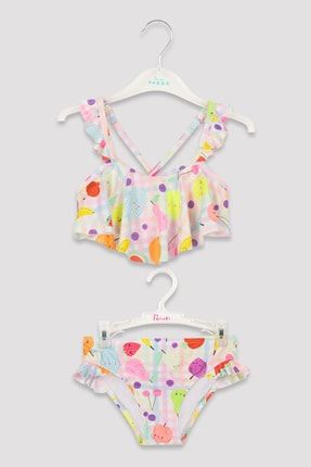 Kız Çocuk Fruit Crop Bikini Takımı PL25WME822IY-MIX