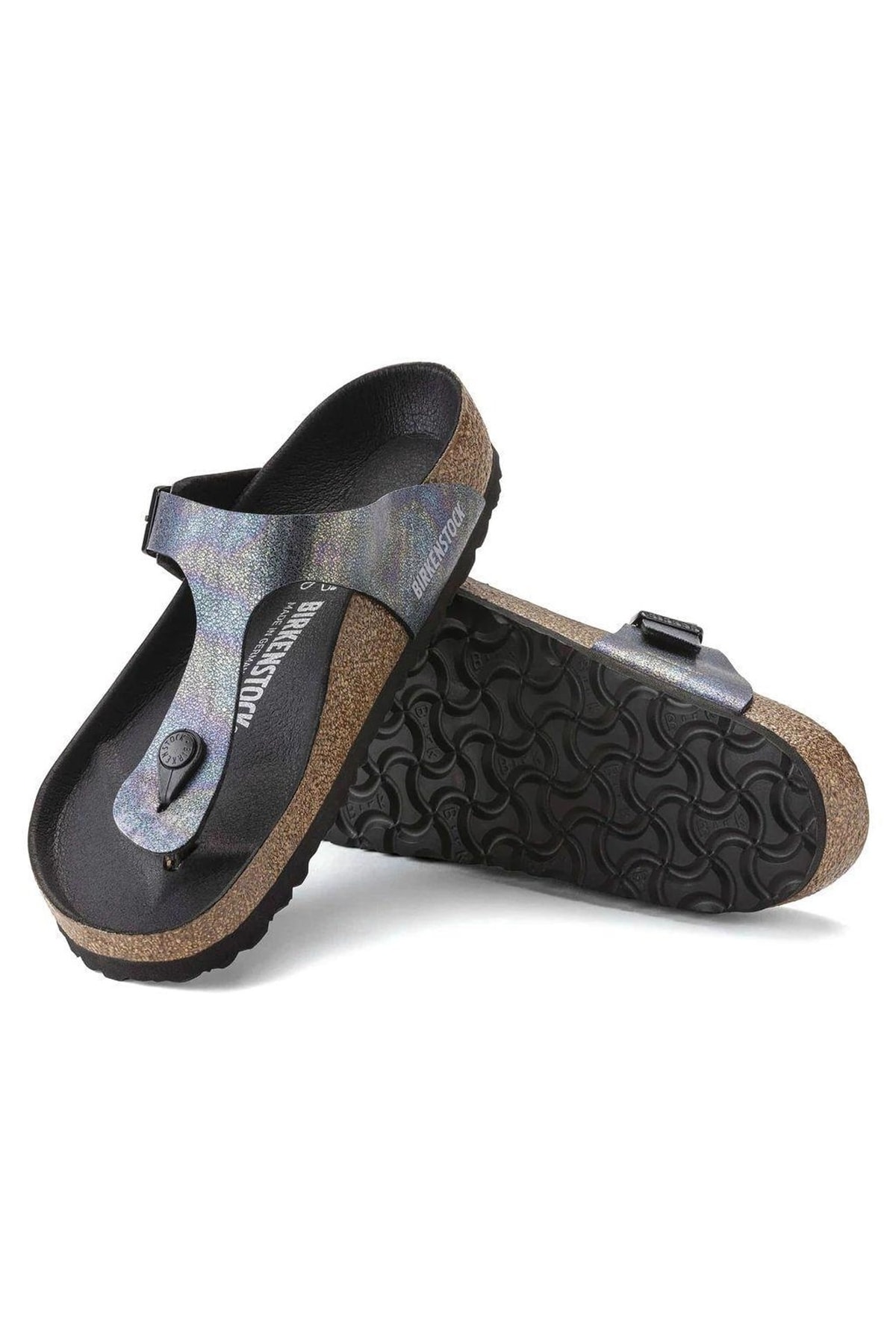 دمپایی بیرکن استاک زنانه پنبه ای مشکی  راسته       | Birkenstock 1021232_SİYAH DE - تصویر 5