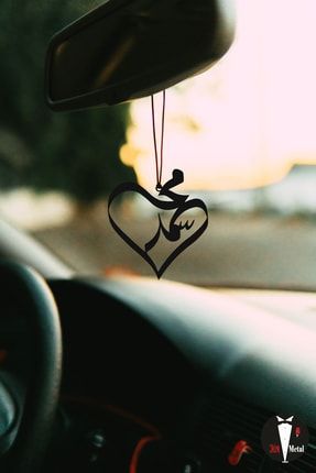 Araba Süsü Metal Muhammed Sav Dikiz Aynası Süsü Hediyelik kalplimuhammed