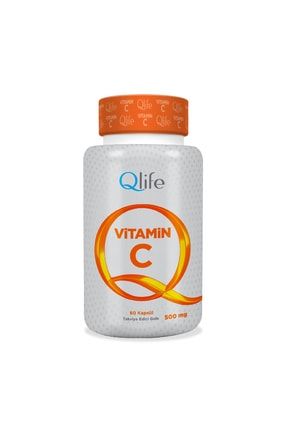 Qlife Vitamin C 500 mg 60 Kapsül Q-life373