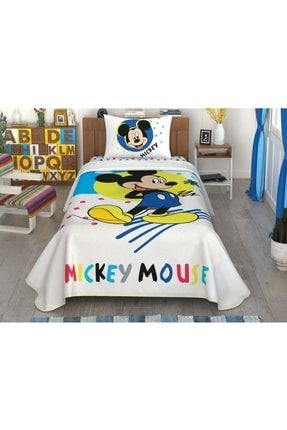 Lisanslı Pike Takımı Disney Mickey Mouse Colour Queen 120x200 Tek Kişilik 5420-132