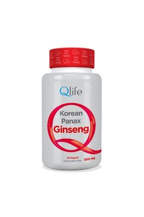 Qlife Korean Panax Ginseng 500 Mg 60 Kapsül Q0009