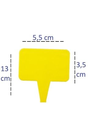 Ucuzzavm Plastik Fiyat Etiketi Sarı 10 Adet Fiyat Etiketi Mini Boy UcuzzAVM195