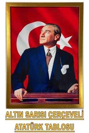 Atatürk Portresi Çerçeveli Tablo ASİL063