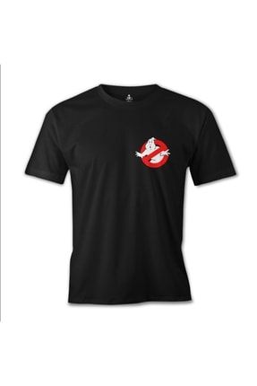 Erkek Siyah Ghost Busters Logo Tshirt es-795