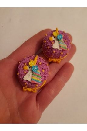 El Yapımı Fimo Miniatur Unicorn Lila Pasta 1 Adet Fiyat 7272727w73788