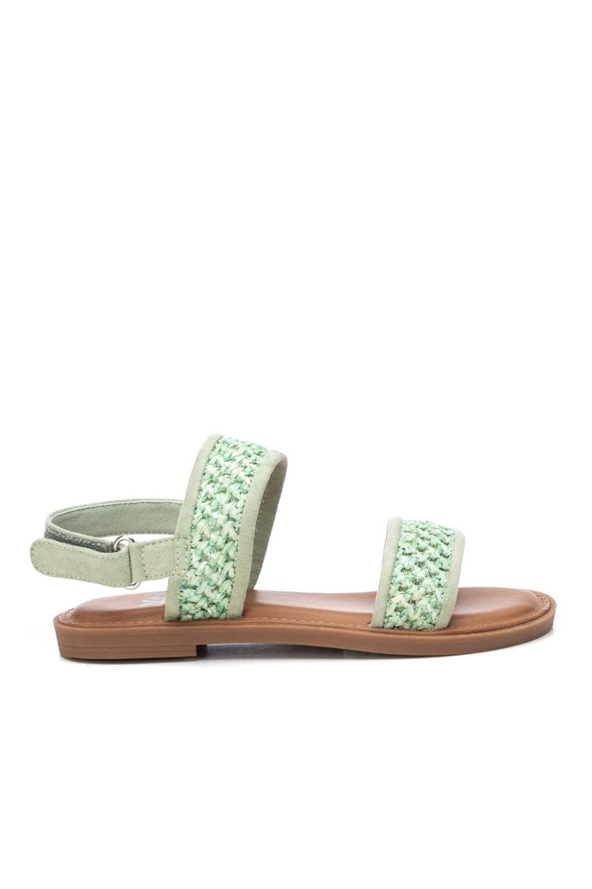 XTI Sandals Green Flat Trendyol