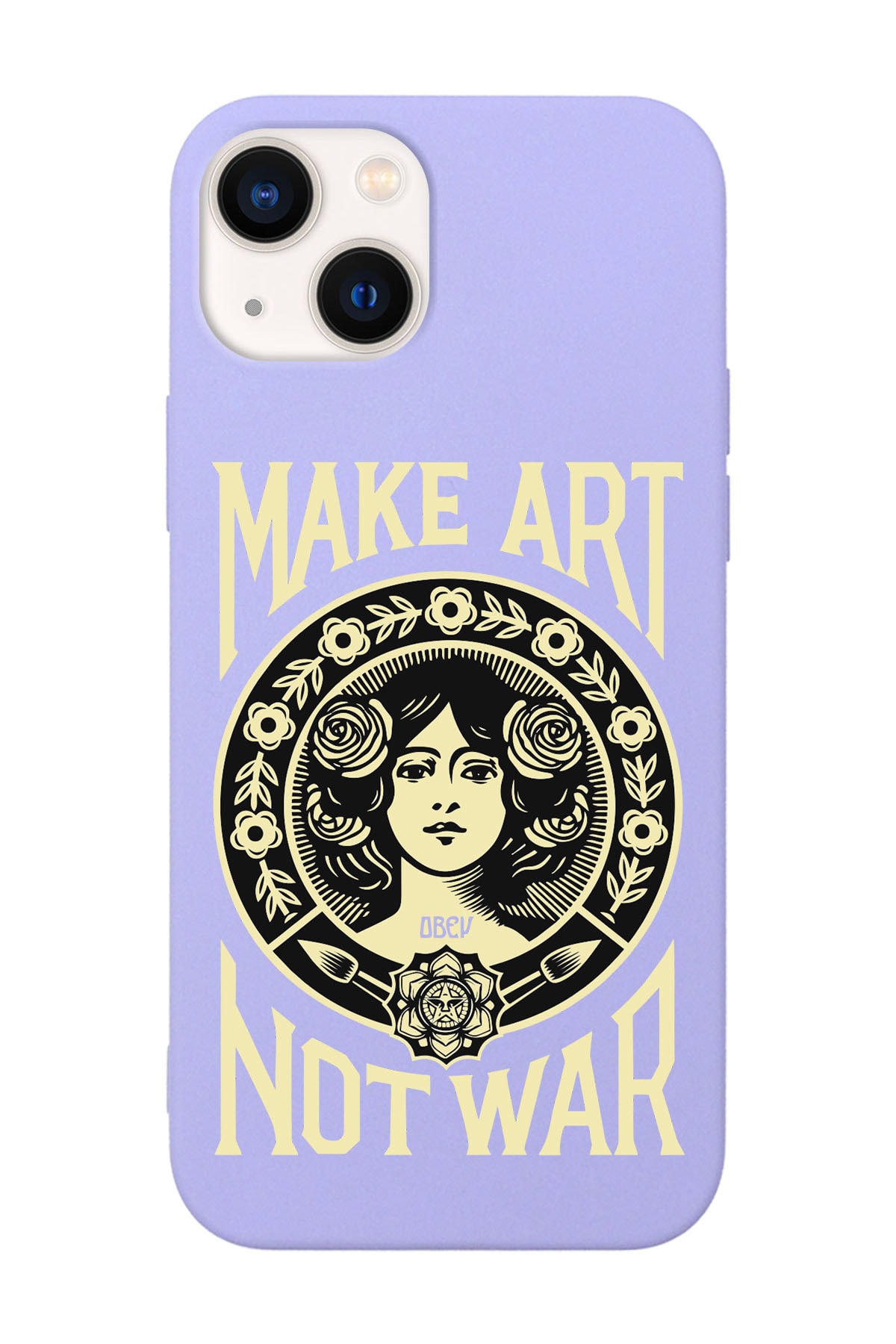 Lasman Phone Case with Iphone 13 Compatible Make Art Not War Design