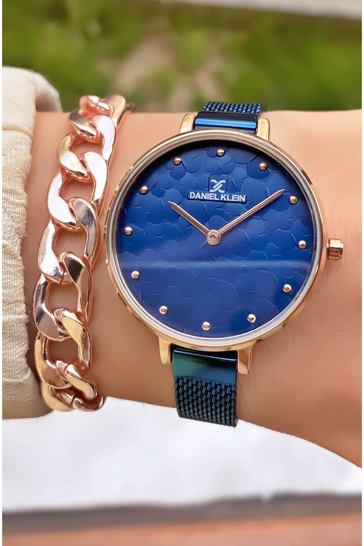 Daniel klein navy blue watch hot sale