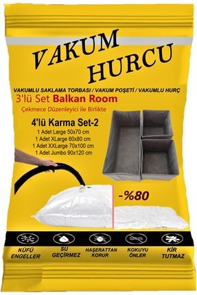 4'lü Karma Set-2 Vakumlu Hurç - Vakumlu Poşet - VakumHurcu1022