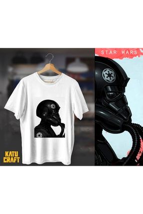 Starwars Baskılı Unisex Tişört Y19950104