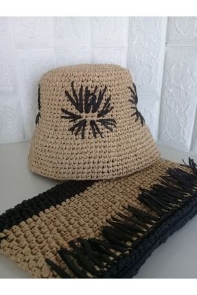 Rafya Tığ Işi Bucket Şapka CYBSH11