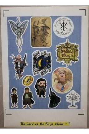 Yüzüklerin Efendisi-lord Of The Rings Temalı Sticker Set-1 (laptop, Tablet, Telefon, Yüzey Süsleme) PM4260LR
