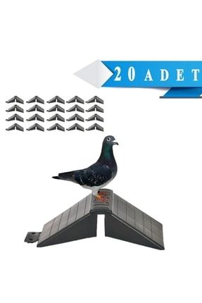 20 Adet Plastik Tünek Güvercin Bekar Tüneği Plastik Kuş Pigeon Kümes Malzemeleri Ekipman Yuvalık HBV00000YBT9X