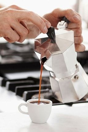 Moka Pot Express- Espresso Kahve Demleme Makinesi 6 Kişilik - Espresso Kahve Demleme 6 Cup MOKA POT 6 CUP