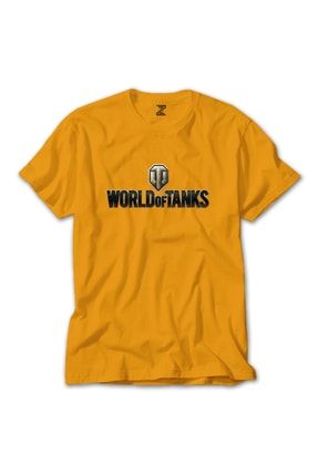 World Of Tanks Logo 3 Sarı Tişört RT0955