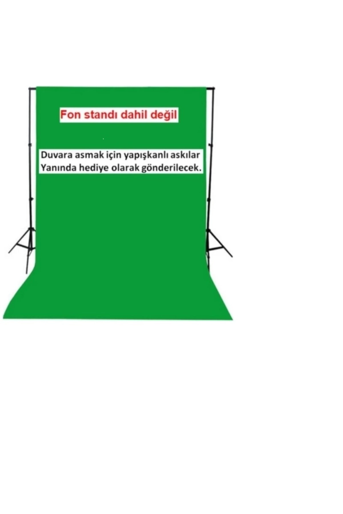 Green Screen 2x3 Metre Chromakey Greenbox Yeşil Fon Perde