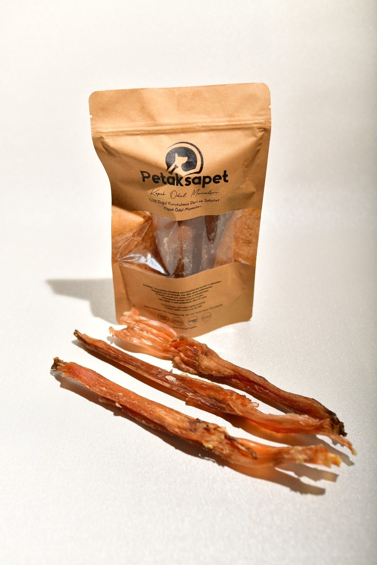 PETAKSAPET Dana Tendon % 100 Doğal Köpek Ödül Maması 2 Adet