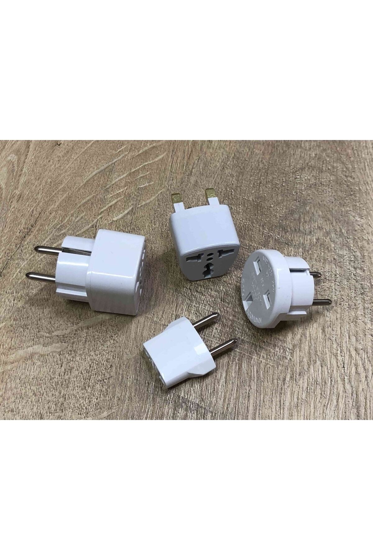 Kelepir Fırsatlar Uluslararası Seyahat Priz Dönüştürücü Seti 4 Adet Farklı Üniversal Amerikan Ingiliz Türk Avrupa
