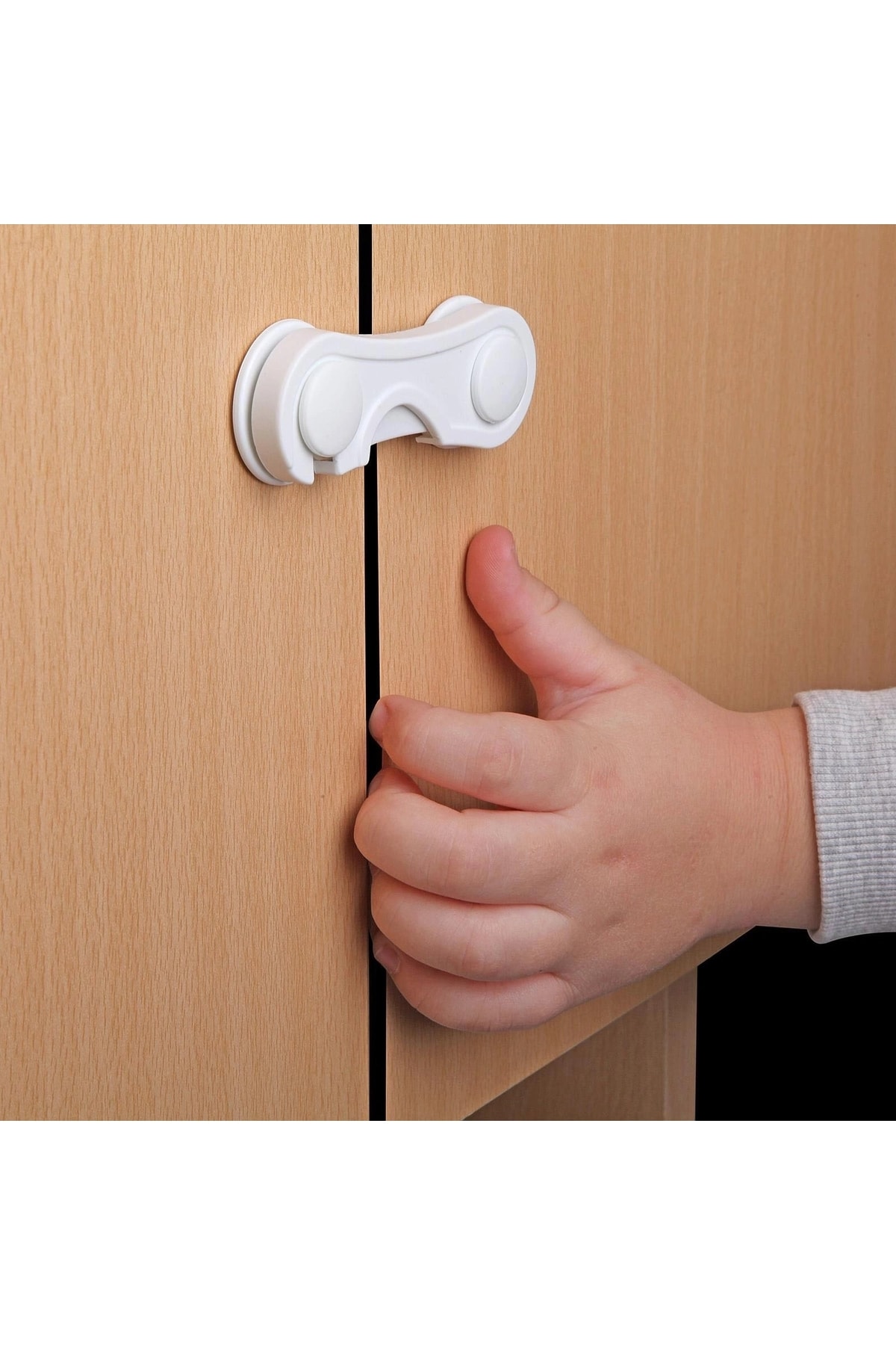 İdeal Baby 10 Adet Kapak Kilidi Çocuk Çekmece Dolap Kilidi Güvenlik Kilidi Mutfak Ofis Salon Oda Kilidi fotoğrafı 6 (önizleme)